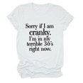 thumbnail image 1 of EQWLJWE Chemises pour Femmes Liquidation Femmes Manches Courtes Décontracté T-Shirt Décontracté pour Femmes Drôle à Lettres Imprimées Col Rond Manches Courtes Hauts Blouse T-Shirt, 1 of 3
