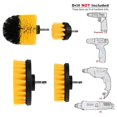 thumbnail image 3 of 4pcs Nylon Drill Brush Kit Tub Cleaner Scrubber Cleaning Brushes Set, 3 of 4