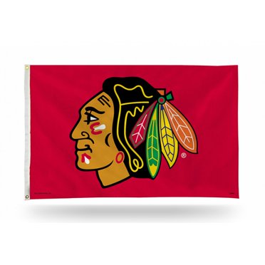 Drapeau de Bannière Rouge des Blackhawks de Chicago