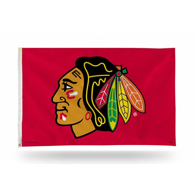 Drapeau de Bannière Rouge des Blackhawks de Chicago