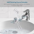 thumbnail image 4 of Aoresac Universal Swivel Faucet Extender 1440° Rotating Faucet Aerator with 2 Water Outlet Modes Splash, 4 of 8