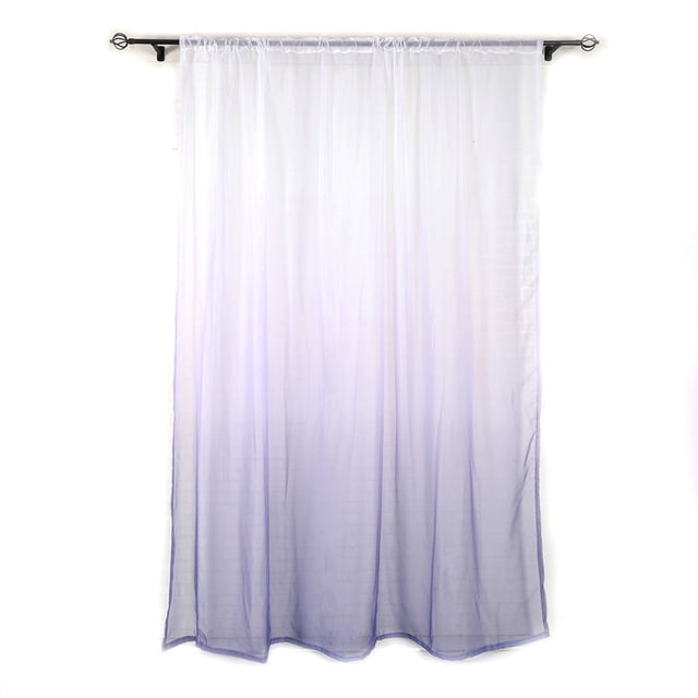 YZHM Gradient Sheer Curtain Tulle Window Treatment Voile Drape Valance 1 Panel Fabric