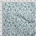 thumbnail image 4 of oneOone Tissu Rayonne Blanc Motif Floral Jacobéen Matériel de Robe Tissu Imprimé Tissu au Mètre 56 Pouces de Large, 4 of 4