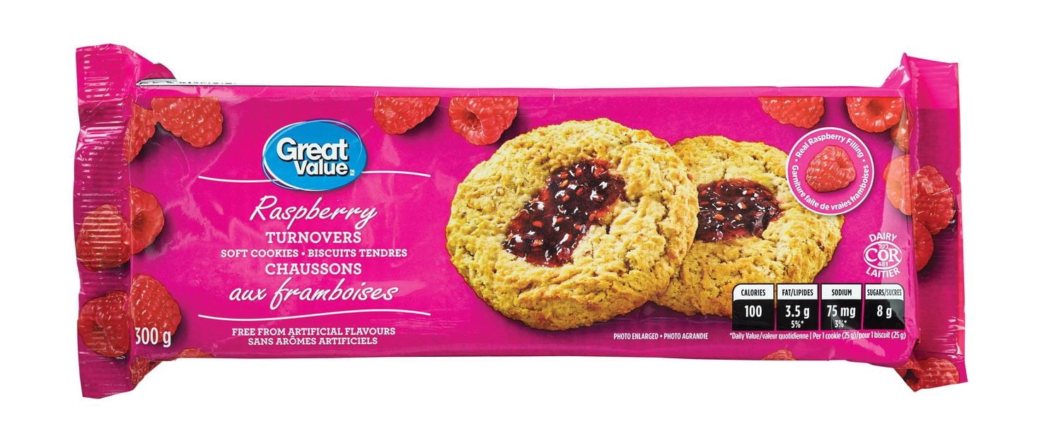 Great Value Raspberry Soft Baked Turnovers/Cookies