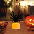 thumbnail image 4 of Halloween Flameless Candles Bats Battery Operated Tealights Set Halloween Candles Decor For Home Party Gift, 4 of 6
