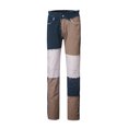thumbnail image 1 of Honganda Jeans Droits Taille Haute à Coutures Contrastées pour Femmes, 1 of 1