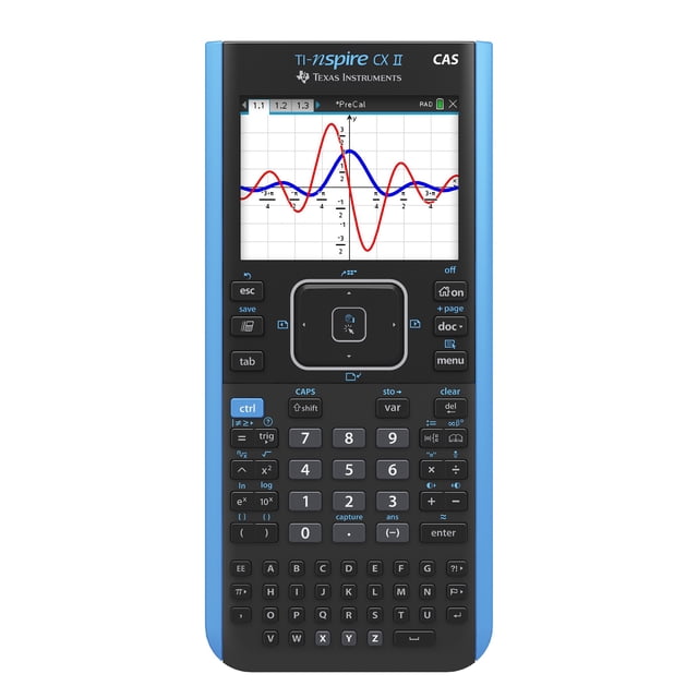 Texas Instruments Calculatrice graphique TI-Nspire CX II CAS, noire