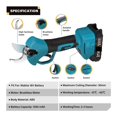 thumbnail image 3 of 1300W 30mm Brushless Electric Pruner Shear Cordless Rechargeable Fruit Tree Bonsai Pruning Branches Tool ,Less Effort, 3 of 6