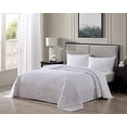 thumbnail image 2 of Beatrice Home Fashions Wedding Ring Chenille Bedspread, Queen, White, 2 of 4