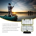 thumbnail image 4 of mmirethe Box Sealed Plastic Durable Reel Hooks Lure Baits Boxes Multifunctional Organizer Case BaitContainer Tools Equipment M Dark Green, 4 of 8