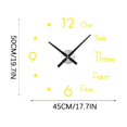 thumbnail image 3 of TIMIFIS Bedroom Decor Frameless DIY Wall Mute Clock 3D Mirror Surface Sticker Home Office Decor Halloween Decorations - Fall, 3 of 3