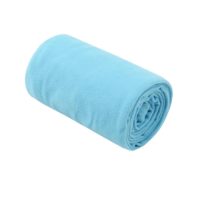 jinwen Sleeping Bag Liner Fleece Travel Sheet Backpacking Blanket Compact Machine Blue