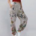 thumbnail image 1 of Pantalon Grand de Sport d'Été pour Femmes Mode Imprimé Décontracté Ample Long, 1 of 5
