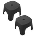 thumbnail image 5 of KAKOWELY 2pcs Foot Stool Plastic Step Stool Bathroom Stepping Foot Stool Toilet Step Stool,8.07X"X7.68"X6.3", 5 of 5