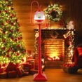 thumbnail image 2 of Costway 68 Inch Musical Christmas Street Lamp with Sound-Activated Snow Globe Lantern, 2 of 9