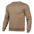 thumbnail image 1 of Men's Slim Fit Autumn Casual Solid Color Round Neck Long Sleeve Sweater Top with Pockets, 1 of 3