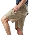 thumbnail image 4 of Zemub Men's Quick Dry Shorts Multi-pocket Training Hiking Pants(Khaki,XXL), 4 of 8