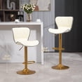 thumbnail image 4 of HOMCOM Height Adjustable Bar Stools Set of 2, Swivel Counter Stools, 4 of 10