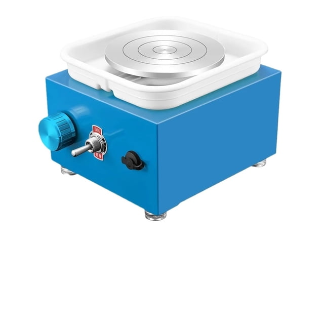 Mini Pottery Wheel Machine with Turntable+Sculpting Kit, Electric Pottery Wheel Ceramic Clay Tool Poterie Pottery Equipment