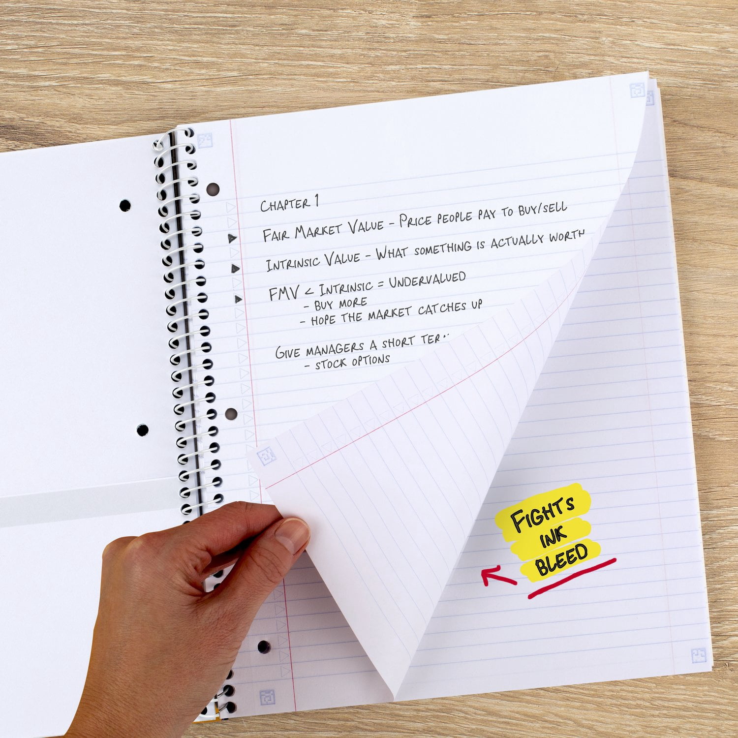 Five Star® 3 Subject 240pg Style Notebook, Diamond