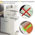 thumbnail image 4 of Vinsetto Locking 2 Drawer File Cabinet Rolling Filing Cabinet with Wheels, 4 of 10