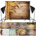 thumbnail image 1 of EGNMCR Room Decor, Home Decor Imitation Wood Grain Photography Props 3D Photo Background Cloth Presentation Photography Background, 1 of 2