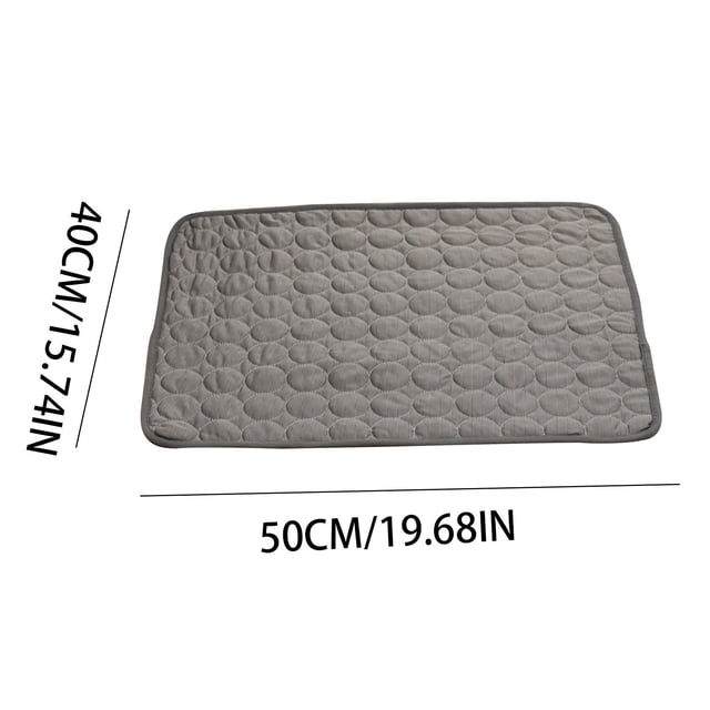 LSLJS Tapis Glacé d'Été pour Animaux, Tapis pour Chien en Soie Glacée, Tapis Frais Mat Pet, Fournitures pour Animaux