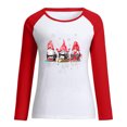 thumbnail image 5 of RKSTN Chandail en Molleton de Noël pour Femmes, Col Rond, Imprimé Père Noël, Manches Longues, Confortable, Blouse Régulière, 5 of 5