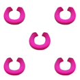 thumbnail image 3 of Thinsony Acrylic Fibers Made Toilet Mat Removable And Fits Most Toilets U Shape Rose Red 5Set, 3 of 6