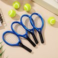 thumbnail image 4 of 4 Sets Mini Tennis Racket And Balls Miniature Tennis Kit Tennis Racket Set Tennis Keychain Dollhouse Tennis Toy Tennis Gifts, 4 of 8