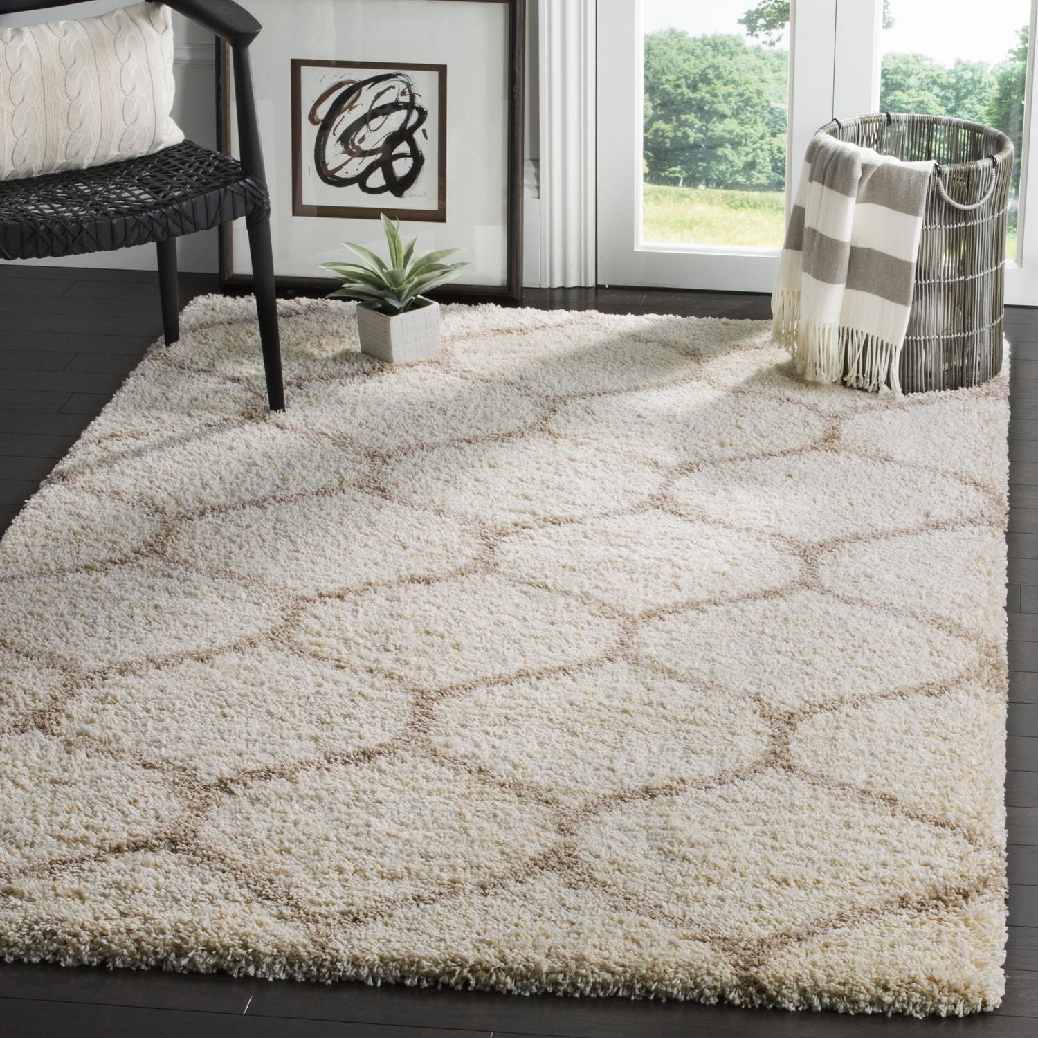 Safavieh Hudson Arline Geometric Shag Area Rug