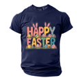 thumbnail image 3 of Plebaso T-Shirts de Pâques pour Hommes à Manches Courtes, Col Rond, T-Shirt Graphique, Hauts Imprimés, T-Shirts Décontractés d'Été pour Hommes, 3 of 6