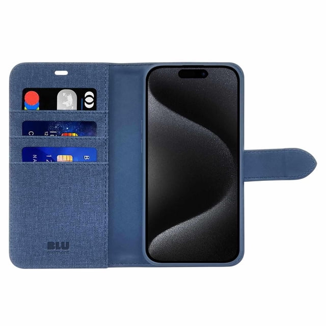Blu Element Étui Folio 2 in 1 avec MagSafe Lazuli Bleu pour iPhone 16