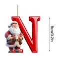 thumbnail image 3 of Vaidha 26 Letters Christmas Tree Decoration Pendant Christmas Tree Ornaments Personalized DIY Christmas Ornaments Christmas Decoration Xmas Tree Hanging Decor Feature, 3 of 5