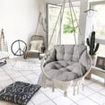 thumbnail image 4 of Coussin de Chaise Suspendu Swing, Coussinet, Housse en Tissu Épaissi pour Banc Swing Intérieur Extérieur, 4 of 7