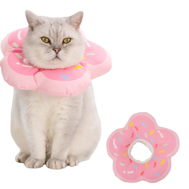 Soft Adjustable Cat Recovery Collar Alternative for Post- and Comfortable