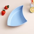 thumbnail image 4 of Tyidzon Bent Shape Plates Impregnable Dinner Plates Dishwasher Microwave Safe Plastic Plates Reusable Lightweight Plates For Kitchen Or Camping 7.1x7.5 Inches, 4 of 6