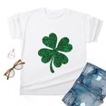 thumbnail image 4 of TopLLC St. Patrick's Day Patricks Day Chemises pour Femmes Hauts de Sarrau St Patricks Day Mode pour Dames St. Imprimé Manches Courtes Col Rond Chemise Femme Décontractée Ample, 4 of 4