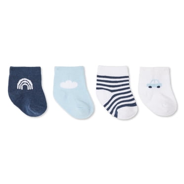 George Baby Boys' Layette 4-Pack Socks