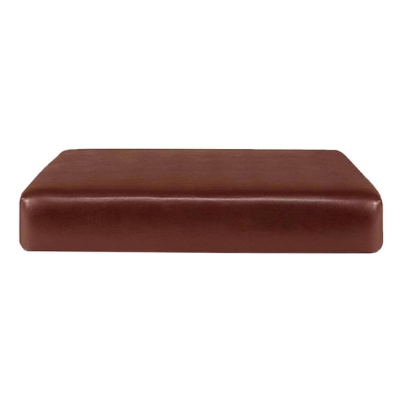 PU Waterproof Leather Cushion Cover Seat Coat Patio Couch Loveseat Sofa Slipcover Stretch Slipcover for Settee Arm - 2 Seat