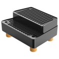 thumbnail image 4 of Bunblic Automatic Cat Litter Box Ramp 2 Steps Waterproof Pad Mat with Non Slip Feet Leakproof Cat Litter Stair for Small Elderly Cats Black, 4 of 8