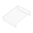 thumbnail image 1 of GROWTH TANK Cookware Holder Stand Countertop Microwave Stand for Cupboard Closet Kitchen White L, 1 of 9