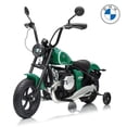 thumbnail image 1 of VOLTZ TOYS BMW R 18 Style 24V Kids Ride-On Motorcycle, Electric Motorized Cruising Toy Bike with Twist Throttle, Hand Brake Lever, Detachable Training Wheels, Green, 1 of 9