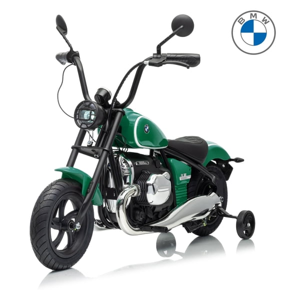 VOLTZ TOYS BMW R 18 Style 24V Kids Ride-On Motorcycle, Electric Motorized Cruising Toy Bike with Twist Throttle, Hand Brake Lever, Detachable Training Wheels, Green