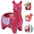 thumbnail image 3 of Cartoon Ceramic Plant Pot Succulent Plant Container Creative Alpaca Flower Pot, 3 of 9