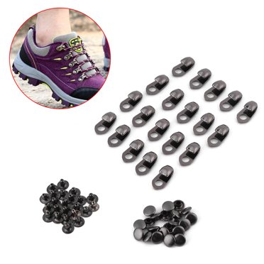 LAFGUR Alloy Boot Shoelace Buckle Hooks (20 Pack)