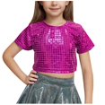 thumbnail image 2 of Rbaofujie Girls Athletic Tank Tops Round Neck Basic Cute Dance Crop Tops for Kids, 2 of 4