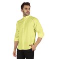 thumbnail image 4 of Bestman Formal Front Button Placket Solid Shirts For Mens Long Sleeve Regular Fit Shirt, 4 of 7