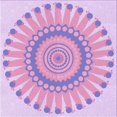 thumbnail image 1 of Ahgly Company Machine Washable Indoor Square Transitional Orchid Purple Area Rugs, 8' Square, 1 of 7