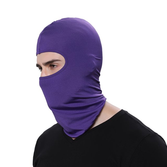 TOPTIE Cagoule d'Été Couvrant Entièrement le Visage Bandana Protection - Violet